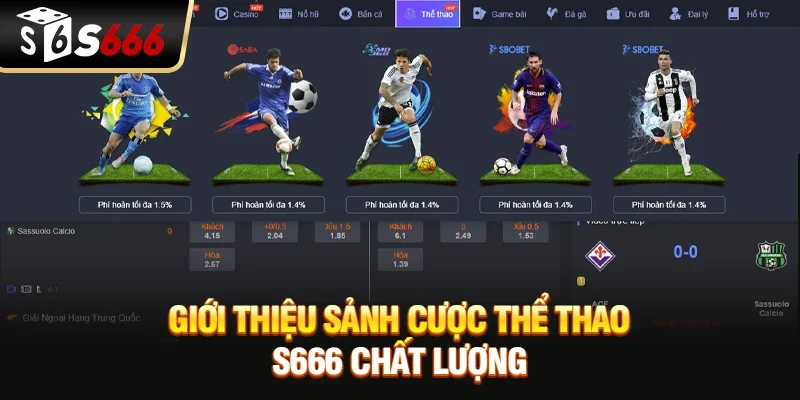 Giới thiệu sảnh cược thể thao S666 chất lượng