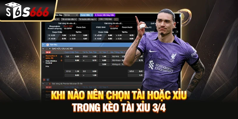 Kèo Tài Xỉu ¾ - Chiến Lược Cược Thắng Nhanh Từ  S666